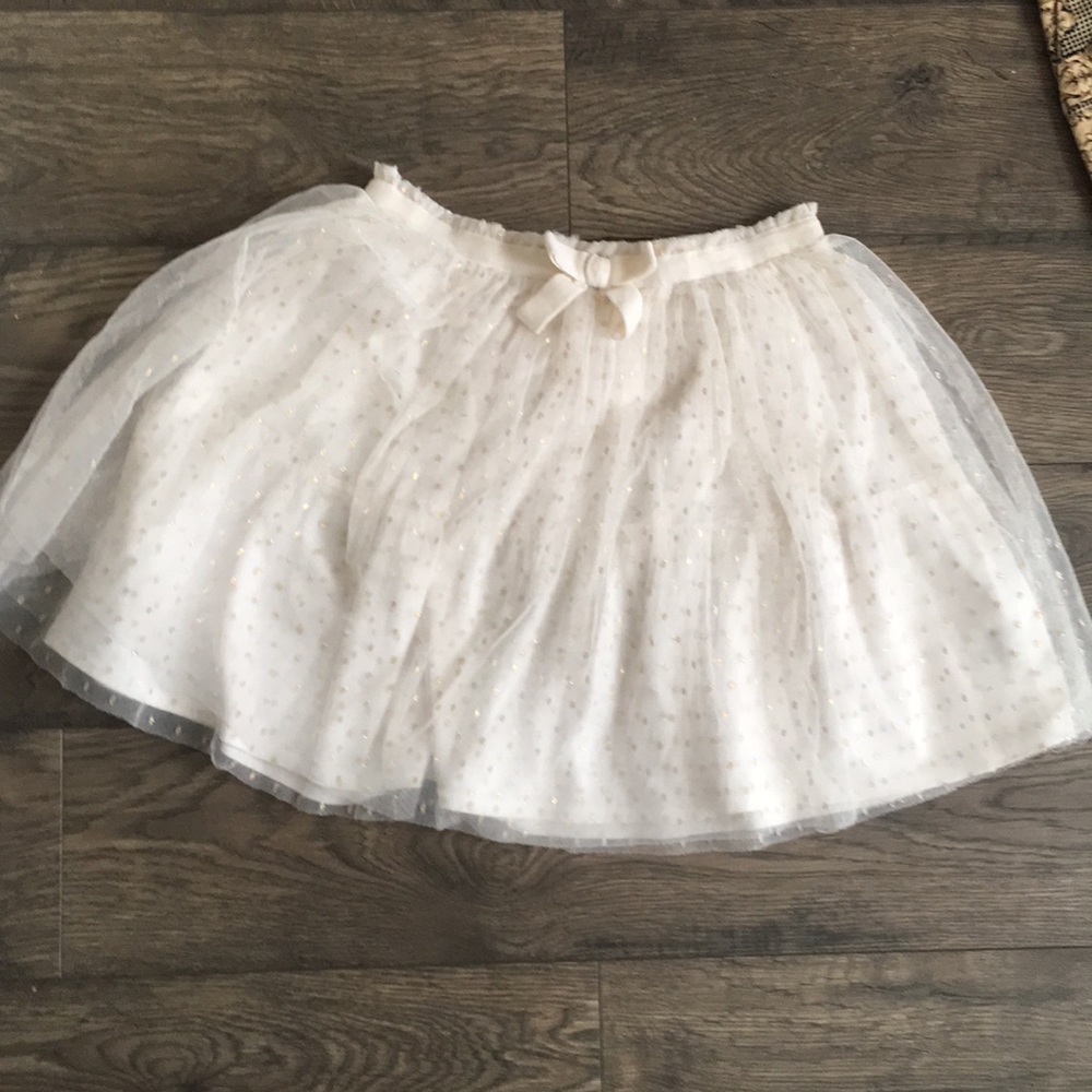 Gold glitter Lace ballerina skirt